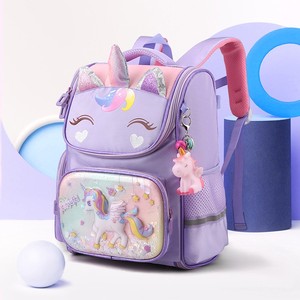 2023 nueva llegada marca local niños niñas mochilas de escuela primaria mochila de dibujos animados para niños <span class=keywords><strong>con</strong></span> banda reflectante - Product Image 2