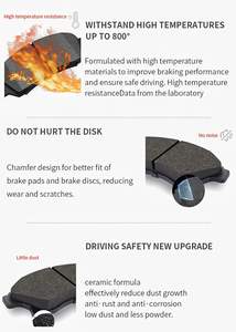Nuevas Pastillas de Freno de Cerámica de Alta Gama D1000 para (Híbrido) 2006-2009 EAssist 2008-2009 con Garantía de 50,000 km - Product Image 6