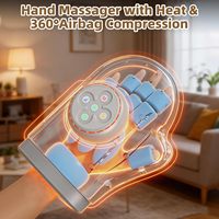 Masseur de main ergonomique avec contrôle de la minuterie rechargeable par USB, paramètres personnalisés pour le soulagement du poignet