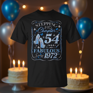 Stepping Into Chapter 54 Fabulous Since 1972 - Camiseta para mujer, regalo de cumpleaños número 54 - Product Image 3