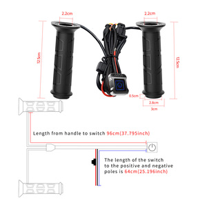 Poignée chauffante électrique en alliage d'aluminium à trois niveaux, étanche, pour véhicules tout-terrain (VTT), avec température réglable - Product Image 4