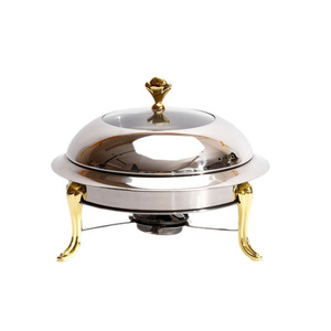 Piccola pentola calda di lusso in acciaio inox con coperchio in acciaio Design moderno fondo a induzione per fornelli a Gas per la cottura delle zuppe a casa - Product Image 1