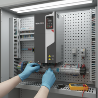 Variateur de fréquence triphasé WOLONG 7,5/15KW 380V à haute efficacité avec contrôle vectoriel et options 30KW