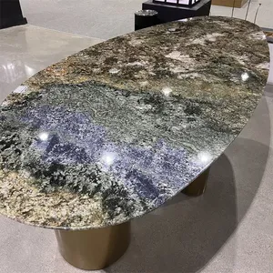 Tavolino da Caffè di Lusso Shangri-<span class=keywords><strong>La</strong></span> in Marmo Moderno Estensibile e Convertibile per Arredamento Casa - Product Image 1