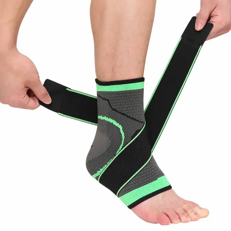 Light weight Double pressure Sports support elastic neoprene orthopedic ankle brace/ankle strap support