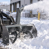 Schneefräsen-Anbaugerät für Mini-Kompaktlader, Raupenlader, Radlader, Hydrauliksystem, Mehrfarbig, 1 Jahr Garantie