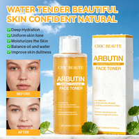 CHIC BEAUTE Tonique Visage Essentiel à l'Arbutine Éclaircissant Hydratant Tonique Hydratant pour le Visage Alpha-Arbutine Tonique Blanchissant pour la Peau