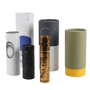 Tube en papier pour cosmétiques et parfums, portable, imperméable, haut de gamme, en papier kraft, prise en charge OEM/ODM, couleur personnalisée, haute qualité - Product Image 1