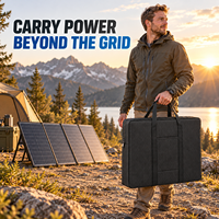 Sac de transport pliable pour panneau solaire Custom X-PAC Weekender avec poche pour câbles, poignées renforcées, fermeture éclair intégrale, résistant à l'eau et léger