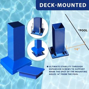 Aro de Baloncesto para Piscina Enterrado de Acero Inoxidable M.<span class=keywords><strong>Dunk</strong></span> - Sistema de Baloncesto Resistente para Piscina para Adultos, Venta al Por Mayor - Product Image 4