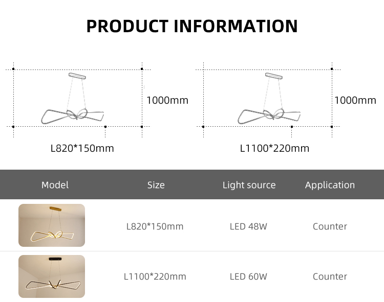 China Supplier Modern Interior Gold Silicone Aluminum Led Chandelier Pendant Lighting