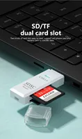 Adaptateur de mémoire 2-en-1 haute vitesse USB 3.0 & 2.0 Essential Card Reader pour PC portables