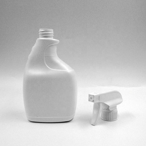 2026 Different Shape HDPE Detergent Bottles Factory Stock 500ml Spray <b>Cleaner</b> Bottle Hand Button Spray Bottle - Product Image 4