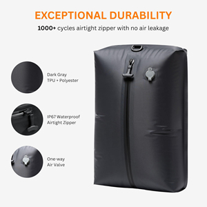 Bolsas de Vacío Eléctricas Portátiles Reutilizables IP67, Cubos de Compresión para Ropa, Kit Organizador de Maletas de Viaje con Bomba - Product Image 4