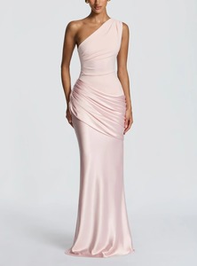 <span class=keywords><strong>Robe</strong></span> longue plissée <span class=keywords><strong>chic</strong></span> asymétrique pour femme, sexy et élégante, en satin, pour <span class=keywords><strong>soirée</strong></span>, anniversaire ou fête, vente en gros - Product Image 6