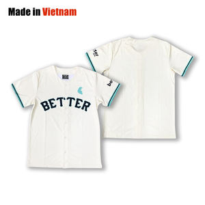 เสื้อเจอร์ซีย์เบสบอลสำหรับเล่นกีฬาเบสบอลเสื้อเบสบอลออกแบบได้ตามต้องการผลิตจากโรงงานในเวียดนาม - Product Image 2