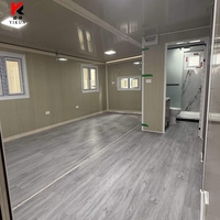 Maisons préfabriquées modifiables et mobiles de 40 pieds, 2 chambres, maison extensible en conteneur
