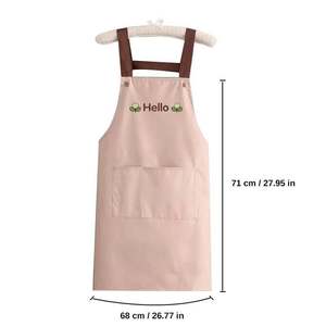 Waterdrop Resistant <b>Cooking</b> <b>Apron</b> 2 Pockets Chef <b>Aprons</b> with Adjustable Neck Strap - Product Image 1