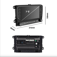Autoradio Android 15 de 7 pouces pour VW Golf 5/6 Polo Passat B5/B6 Jetta - GPS intégré, carte SD, montage sur tableau de bord