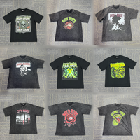 T-shirt Streetwear Personnalisé Hip Hop en Coton avec Impression Graphique DTG, Impression Numérique et Sérigraphie pour Hommes