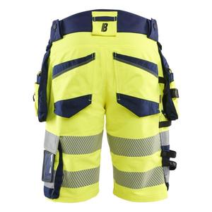 BLAKLADER - 112016483389C54 Short haute visibilité extensible dans les 4 sens Jaune haute visibilité/bleu marine-EAN 7330509927663 HI-VIS WORKWEAR - Product Image 2