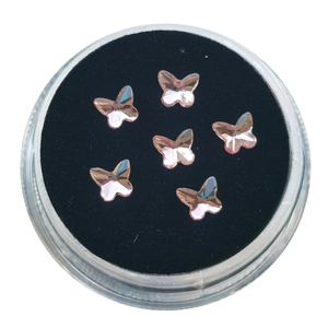 High Quality Crystal Teeth Jewelry Teeth Gem - 6 Pieces Butterfly Shape SWARO Gems Used for Decorations - Product Image 2