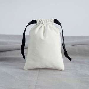 Bolsa de Almacenamiento de Joyería de Algodón de Estilo Minimalista con Cierre de Cordón para Empaque de Regalos, Venta al Por Mayor, Suministro Directo de Fábrica - Product Image 6