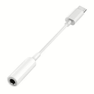 2 in 1 USB-<b>C</b> <b>Type</b> <b>C</b> to 3.5mm Aux Audio Headphone <b>Adapter</b> Cable - Product Image 3
