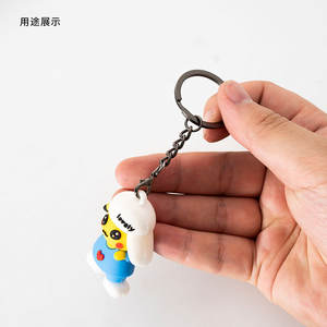 Anneau porte-clés fendu <span class=keywords><strong>de</strong></span> 25 mm avec chaîne, anneaux métalliques avec anneaux ouverts, broches à œil à vis, fermoir à homard pour porte-clés, pendentif, artisanat - Product Image 6