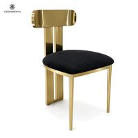 Chaise de salle à manger de luxe en gros, tissu blanc, cadre or rose, chaises de mariage, chaises de banquet pour événements, hôtels et fêtes