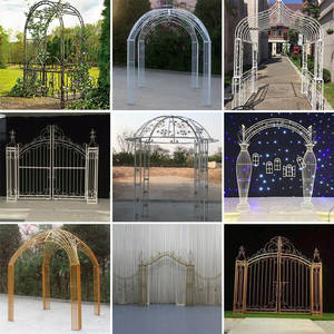 Gazebo de Boda de Hierro Metálico Personalizado, Estilo Europeo Romántico, para Eventos, Cabina de Fotos, Decoración Moderna para Exteriores - Product Image 6
