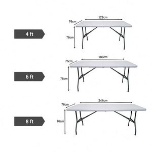 Funda de Mesa Rectangular Ajustable de Spandex de 6 pies, Antiarrugas, Portátil, de Poliéster Elástico para Eventos, Bodas y Fiestas, con Impresión Personalizada - Product Image 6
