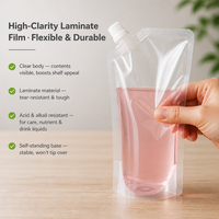 Pochettes souples verticales en PE avec bec verseur pour emballage de jus et de boissons, idéales pour les supermarchés et les expositions – Sacs d'emballage pour liquides