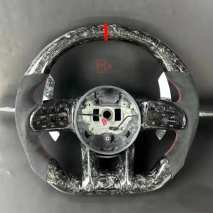 <span class=keywords><strong>Prix</strong></span> de gros volant en fibre de carbone en cuir perforé pour Mercedes Benz GLC GLC63 <span class=keywords><strong>AMG</strong></span> volant de voiture - Product Image 3