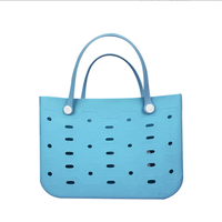 Vente en gros de sacs de plage mignons en caoutchouc EVA imperméable à l'eau, sacs à main en silicone avec logo personnalisé, petit sac de voyage pour bébé