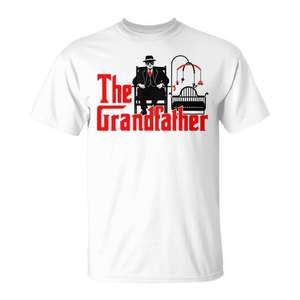 T-shirt The Grandfather pour homme, blanc, avec motif graphique, cadeau pour la fête des pères - Product Image 3