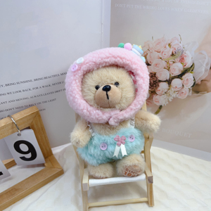 Conjunto <span class=keywords><strong>de</strong></span> Accesorios <span class=keywords><strong>de</strong></span> Ropa <span class=keywords><strong>para</strong></span> Muñeca <span class=keywords><strong>de</strong></span> Bebé Tejida con Gorro Rosa, Combinado con Falda Verde Claro - Product Image 2