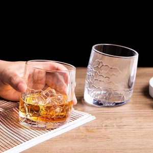 Wholesale Whiskey <strong>Glass</strong> Embossed Rock <strong>Glass</strong> Factory in Stock - Product Image 3