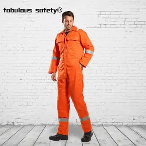 सुरक्षात्मक सुरक्षा Nomex लौ Retardant काम पहनने अग्निरोधक Coverall