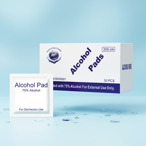 Lingettes médicales à l'<span class=keywords><strong>alcool</strong></span> 75% éthanol, 3*6cm, emballées individuellement, 100 pièces, pour le nettoyage de la peau avant la chirurgie - Product Image 1