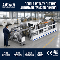 Machine de découpe de feuilles rotative double haute vitesse 300 m/min pour papier kraft couché Hohui HHSDG-1700, machine de découpe de papier en rouleau