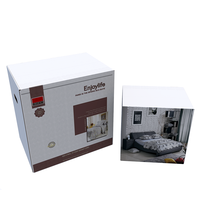 Couette personnalisée biodégradable, boîte de produits ménagers, ensembles de literie quatre pièces, boîte en papier, drap de lit, emballage boîtes ondulées