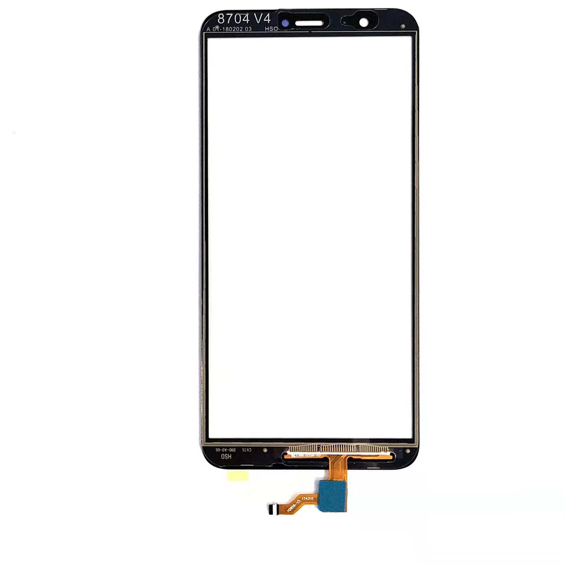KULI Outer glass touch panel screen for Huawei Enjoy 7S TP front glass mobile touch screen digitizer for Huawei P smart TP