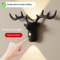 Nouveau produit : Veilleuse LED créative tactile, rechargeable, magnétique, sans fil, à détection corporelle, murale, en ABS