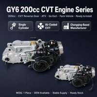 Ensemble Moteur de Moto 200cc GY6 CVT à Marche Arrière Refroidi par Air pour Quad, Buggy et Véhicule Utilitaire Agricole - Commande en Gros