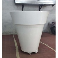 Pot de fleurs en fibre de verre de style américain moderne, écologique, grande taille, pour intérieur et extérieur, pour une décoration de luxe