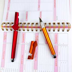 Tùy Chỉnh In Logo Giá Rẻ Bút Điện Thoại Di Động Chủ Với Màn Hình Cảm Ứng 0.5Mm Nhựa Bóng Bút Cho Mã Qr Quảng Cáo Khuyến Mãi - Product Image 3