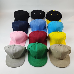 Adjustable <strong>Flat</strong> Hip Hop <strong>Hats</strong> Plain 6 Panel Blank Custom Snapback Caps <strong>Hat</strong> With Embroidery Logo - Product Image 3