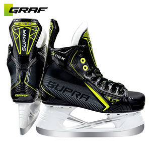 Chaussures de patinage sur <span class=keywords><strong>glace</strong></span> pour hommes <span class=keywords><strong>Graf</strong></span> G115X, conçues pour la course, lames en acier inoxydable, super-fibre, coton à mémoire de forme, coque en polypropylène - Product Image 2