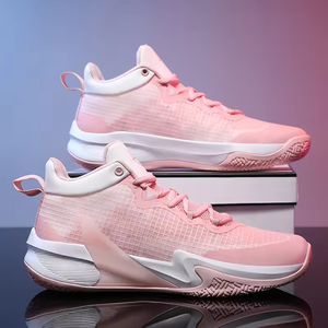 Zapatillas de Baloncesto de Caña Alta, Zapatillas Deportivas de Moda, Transpirables, de Malla, para Correr al Aire Libre, para Entrenamiento de Baloncesto Juvenil - Product Image 2